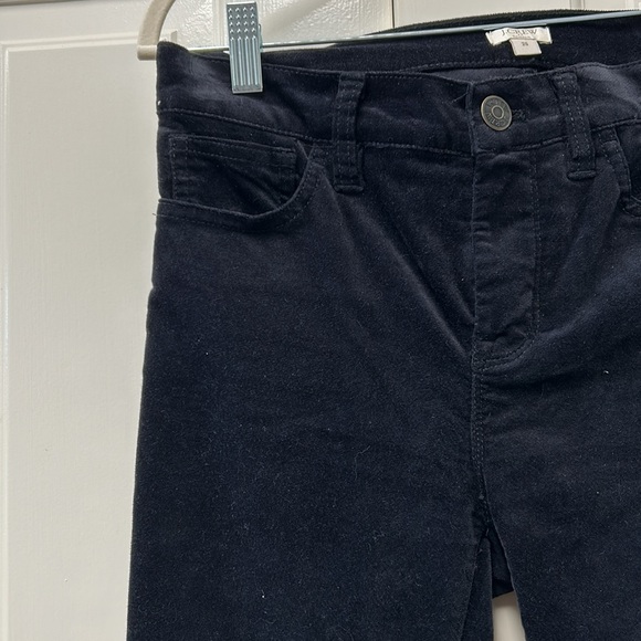 J Crew size 26 black velvet jeans - Picture 2 of 3